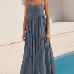 Grey maxi dress - size Large